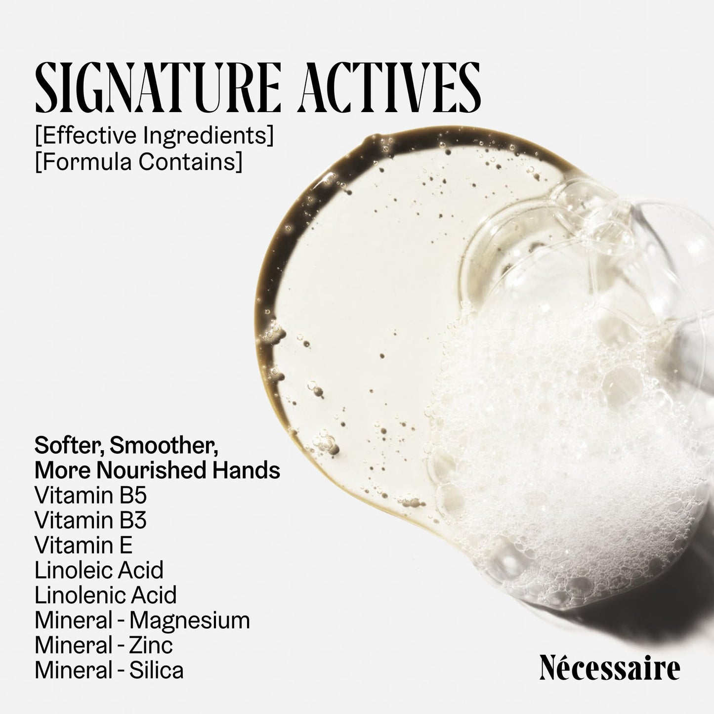 Nécessaire The Hand Wash Santal | Non Toxic Hand Soap with Vitamins, Minerals + Omega 6/9 | Warm + Woodsy Sandalwood Scent | Daily Nourishing Liquid Beauty & Personal Care Nécessaire