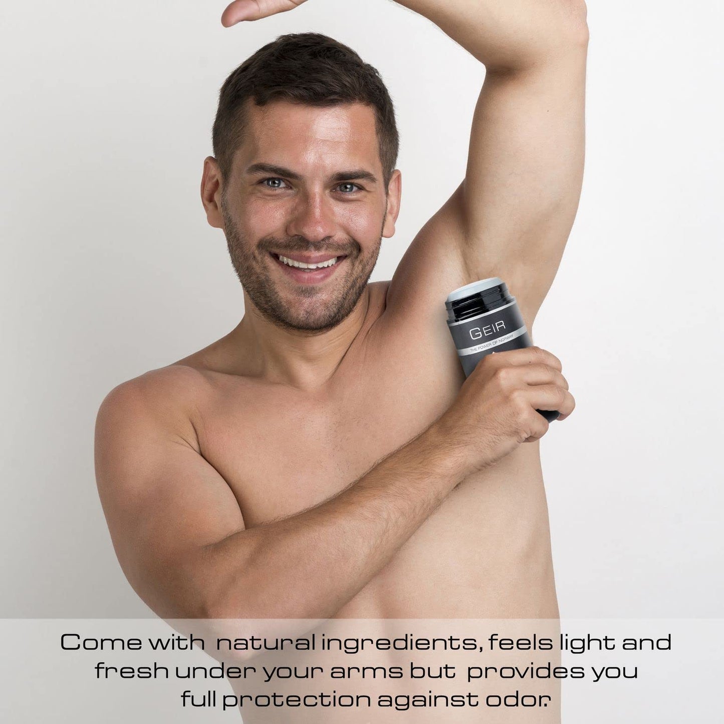 Geir Ness Men Deodorant - Alcohol and Aluminum Free Deodorant - Odor Protection for Sensitive Skin - Light and Long Lasting Cool and Clean Scent Beauty and Personal Care Geir Ness