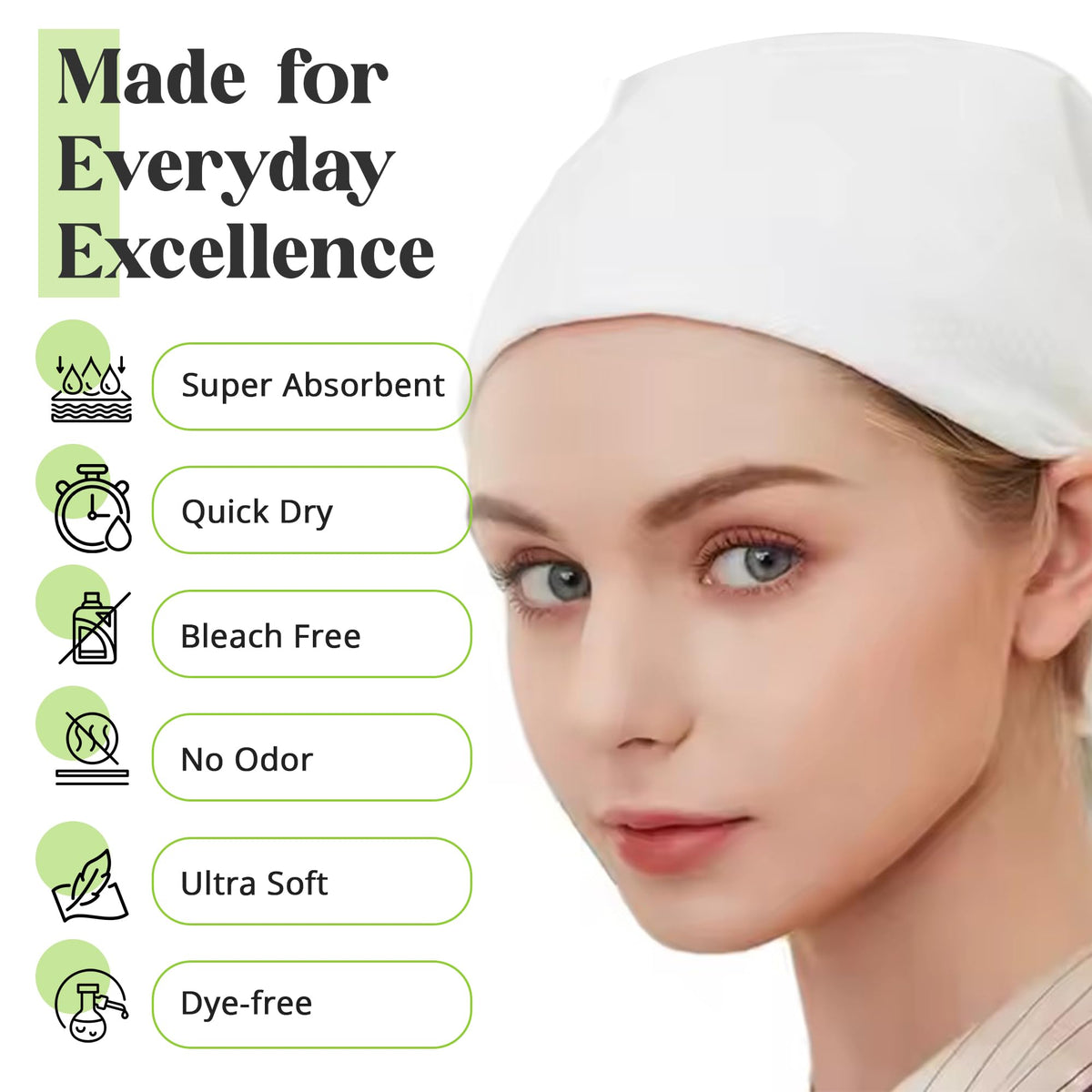 DAVELEN Disposable Large Luxury Towels (50-Count) Spa and Salon Quality Softness for Guests, Clients | Hair, Face, Body Use | Luxurious Comfort,
