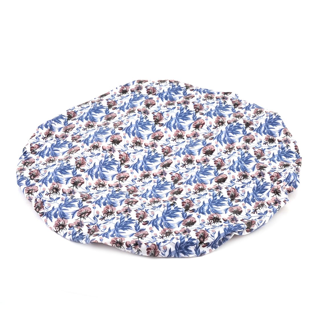 Ruilogod Round Women Bathroom Elastic Edge Floral Pattern Shower Cap White (id: 8f1 8a7 a93 37f b0b Beauty and Personal Care Ruilogod