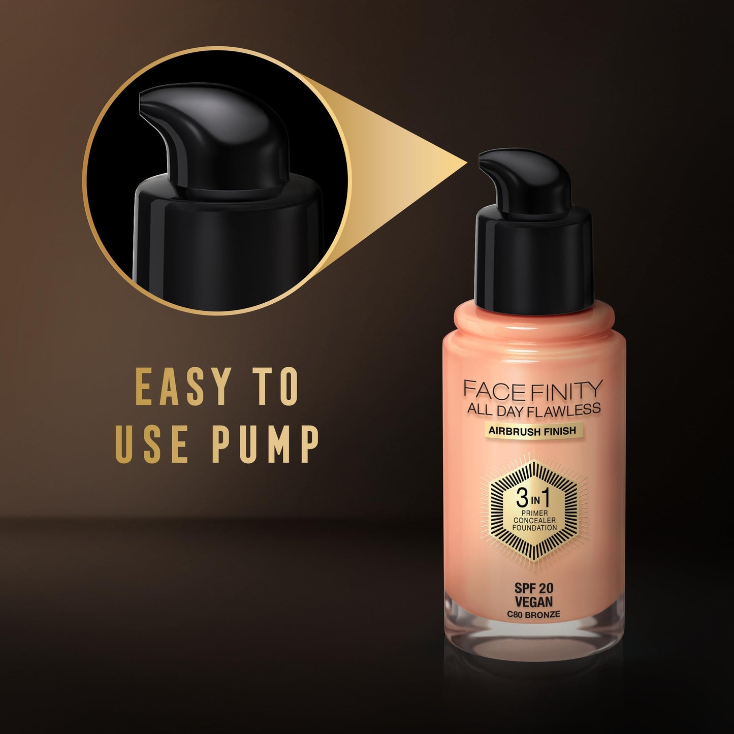 Max Factor Facefinity All Day Flawless 3 In 1 Foundation SPF 20, No. 55 Beige Beauty & Personal Care Max Factor