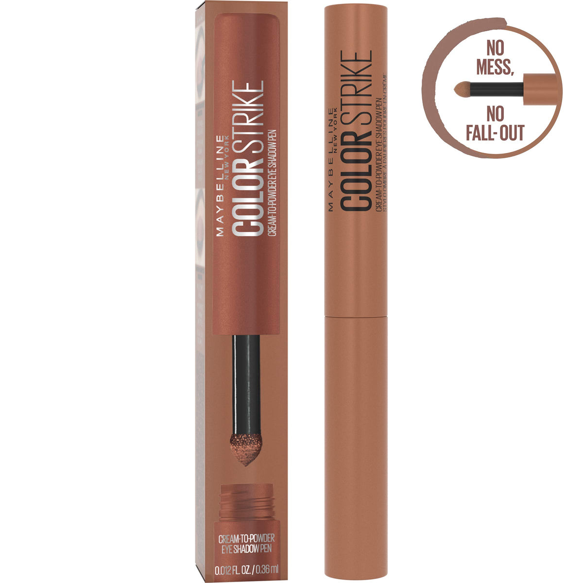 Maybelline New York Color Strike Eye Shadow Pen, Cream To Powder Finish, 45 Chase