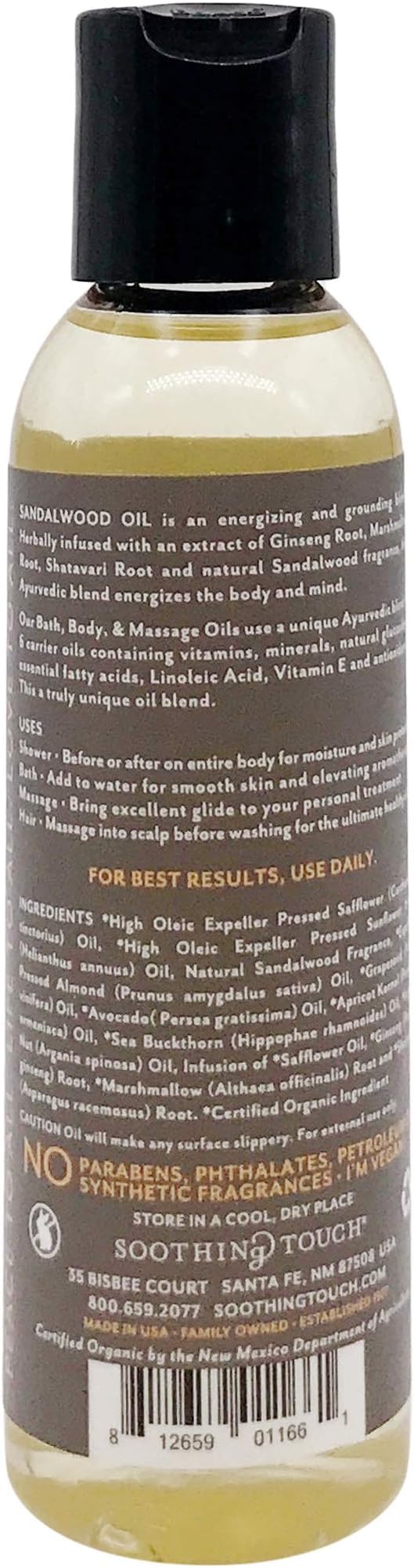 Soothing Touch, Bath Body Massage Oil Sandalwood, 8 Ounce8 Beauty & Personal Care CMAINZE