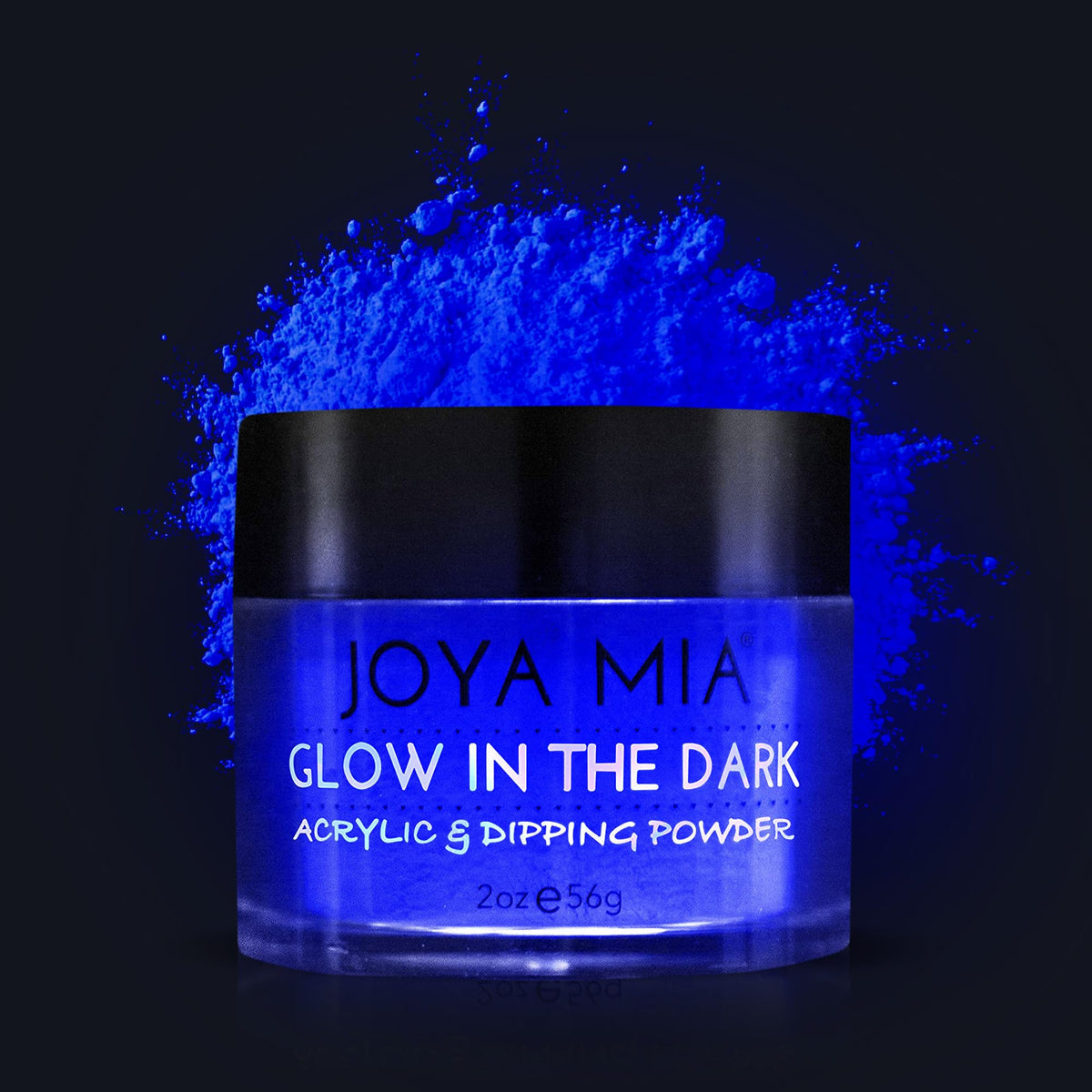 Glow-in-the-Dark Acrylic & Dipping Powder - Premium Nail Powder for Flawless Enhancements, Available in 12 Colors, 2 oz (DPGW-2) - Joya Mia