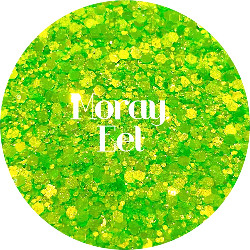Neon Green Polyester Glitter | Craft Glitter | Glitter for Arts & Crafts | Tumblers | Cosmetics | Nails | Epoxy Resin Art | Slime | DIY | Body Glitter Beauty & Personal Care Glitter Heart Co.
