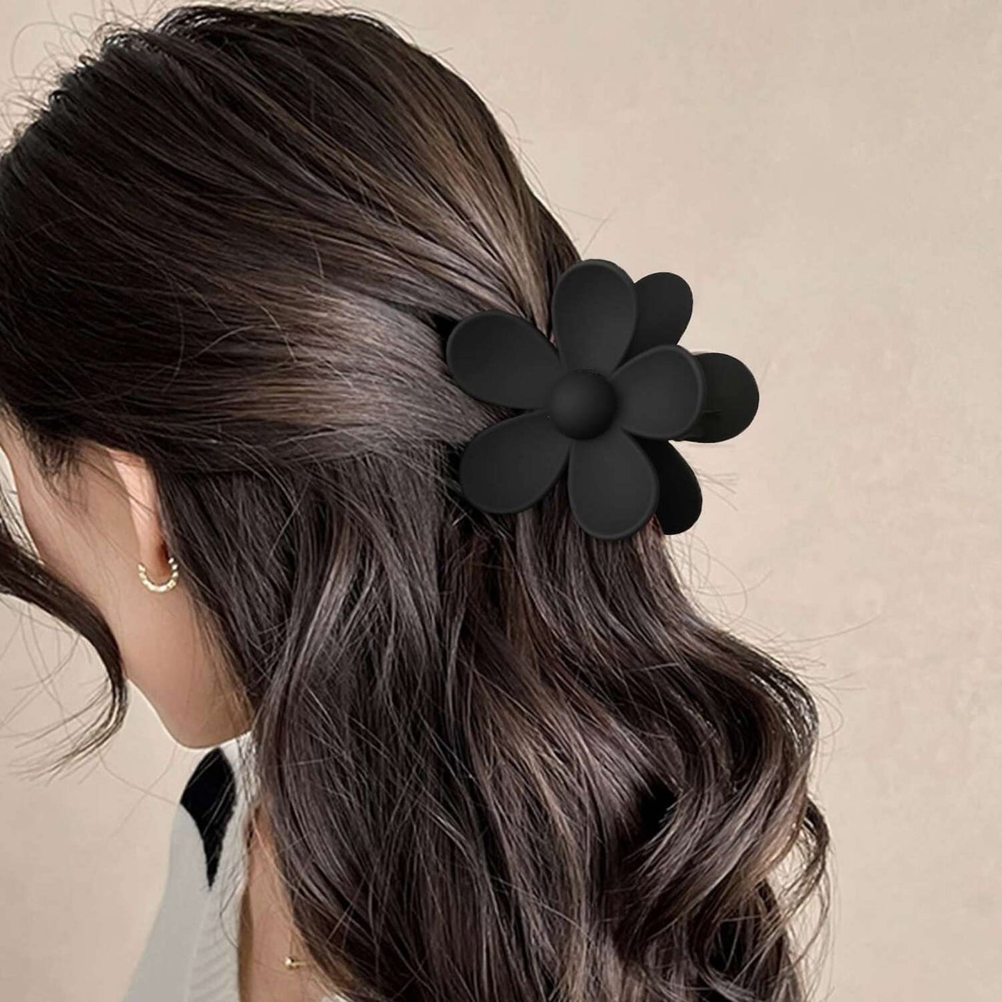 Flower Hair Claw Clips 8PCS Cute Hair Clip Big Daisy Hair Clips Strong Hold Jaw Flower Clip Barrettes Large Hair Clamps Accessories Thick Hair Beauty & Personal Care MAJOMI