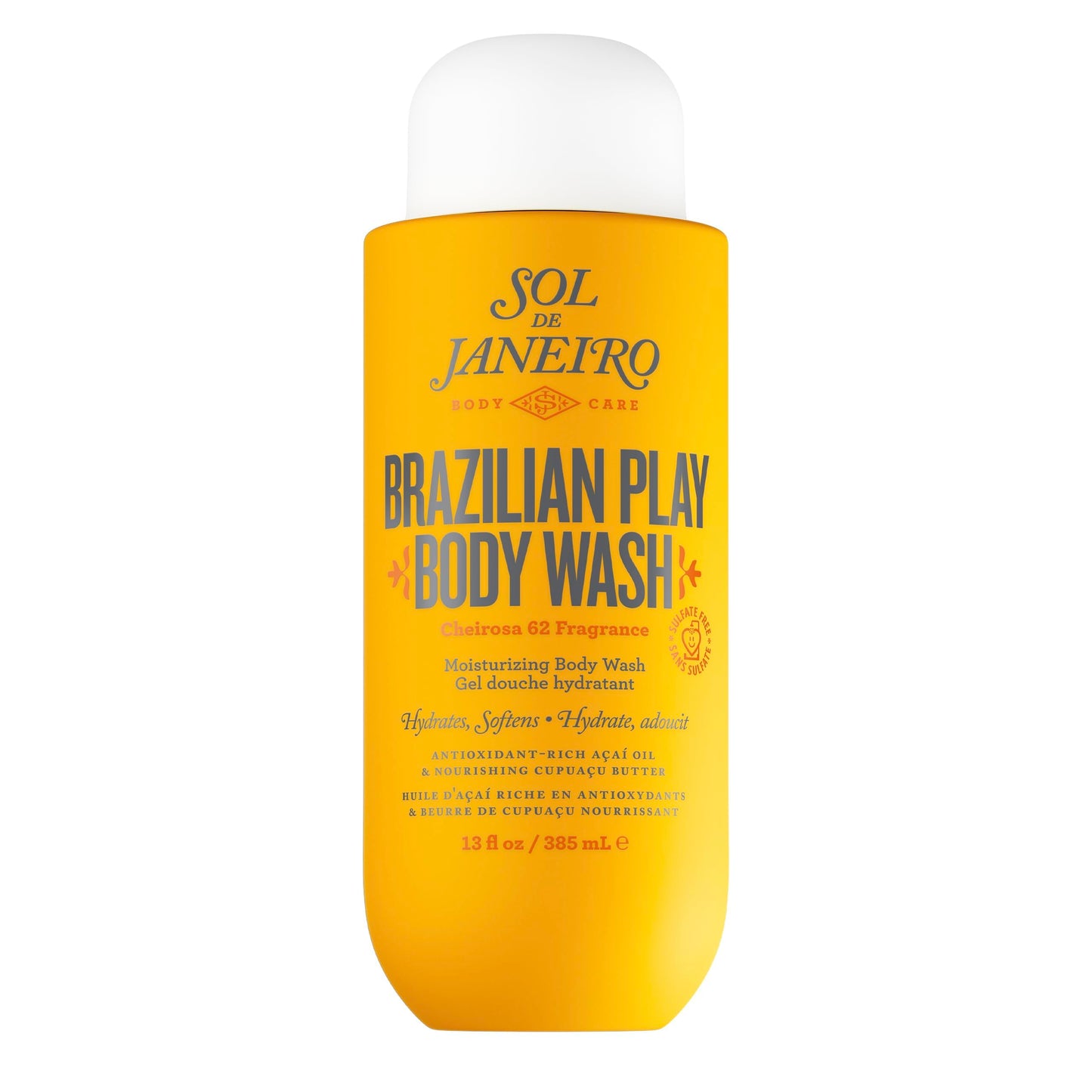 Sol de Janeiro Brazilian Play Moisturizing Shower Cream Gel Body Wash 385mL/13.0 fl oz. Beauty & Personal Care Sol de Janeiro