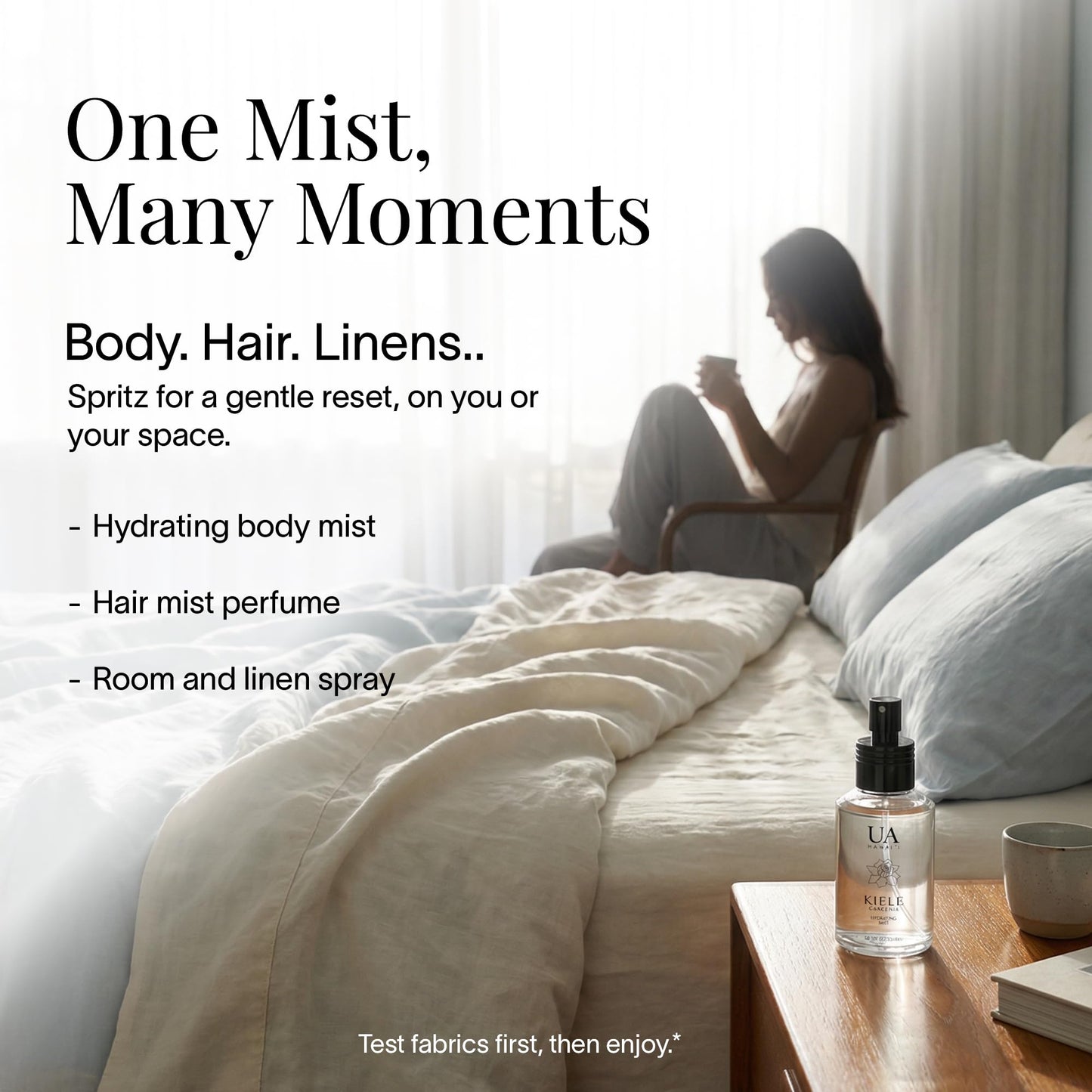 Kiele Gardenia Body and Hair Mist from Hawaii, Hair Perfume for a Light, Hydrating Refresh, Body Mist for Women and Men, Alcohol-Free Beauty & Personal Care Ua Body
