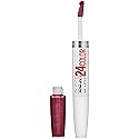 Maybelline Super Stay 24, 2-Step Liquid Lipstick Makeup, Long Lasting Highly Pigmented Color with Moisturizing Balm, Unlimited Raisin, Purple, 1 Count Beauty & Personal Care MAYBELLINE