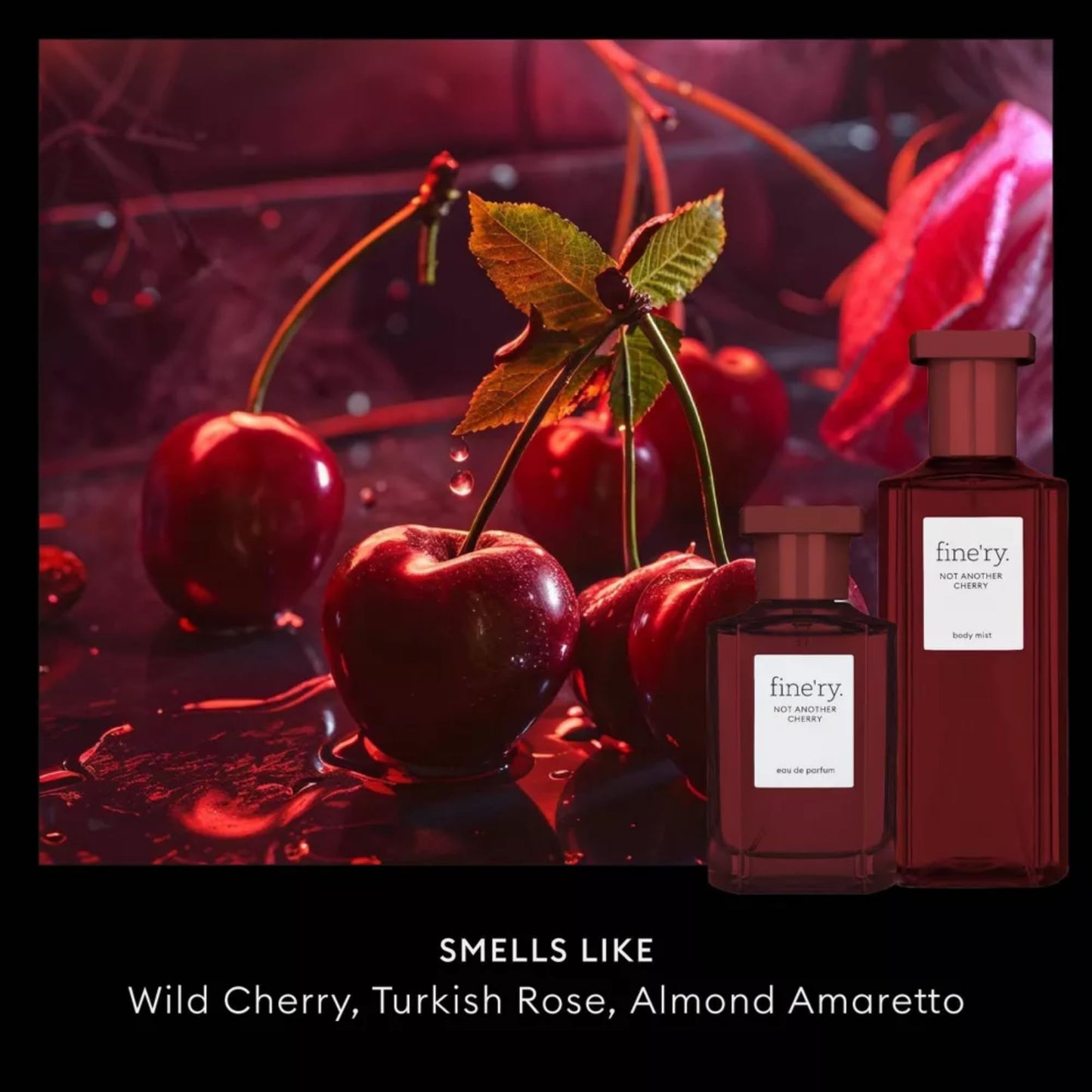 Fine'ry Not Another Cherry Eau De Parfum & Body Mist Gift Set | Fruity & Floral Notes Of Cherry, Rose & Almond | Fine Mist Spray & Perfume For Women | Beauty & Personal Care Fine'ry