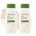 Aveeno Daily Moisturizing Body Wash Cleanser & Shaving Gel for Men & Women, Clean-Rinsing for Softer & Smoother Skin, Gentle & Lightly Scented, 18 fl Beauty & Personal Care Aveeno