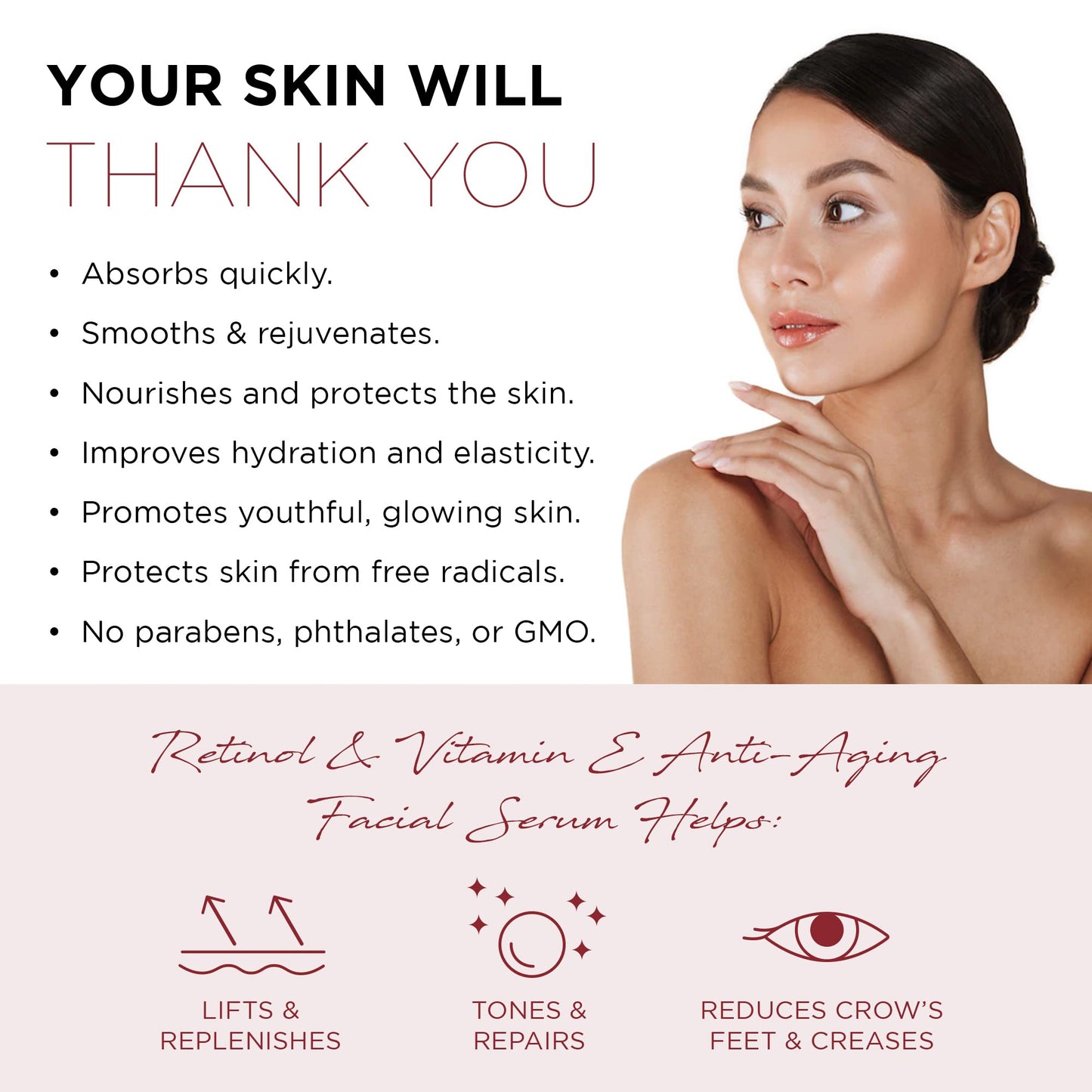 Azure Cosmetics Retinol Serum For Face - Dermatologist Tested, Anti Aging for Dark Spots & Skin Smoothing - Vitamin E for Replenishing & Skin Renewal Beauty & Personal Care Azure Cosmetics