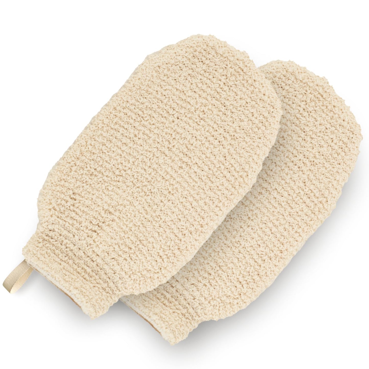 GUARD&MARINE Natural Shower Mitts - Hemp Bath Gloves for Skin Exfoliation, Mitt Washcloth for Body Scrub and Cleansing - Soft Loofah for Men and Women Beauty and Personal Care GUARD&MARINE