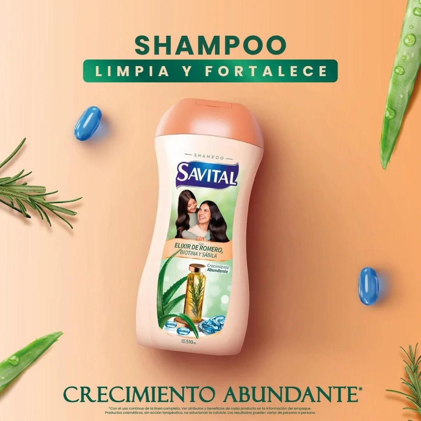 Yahve - Savital Shampoo and Conditioner Set - Rosemary Inspired Formula - Daily Hair Care - 510 mL & 490 mL (17.3 oz - 16.6 oz) Beauty & Personal Care Yahve