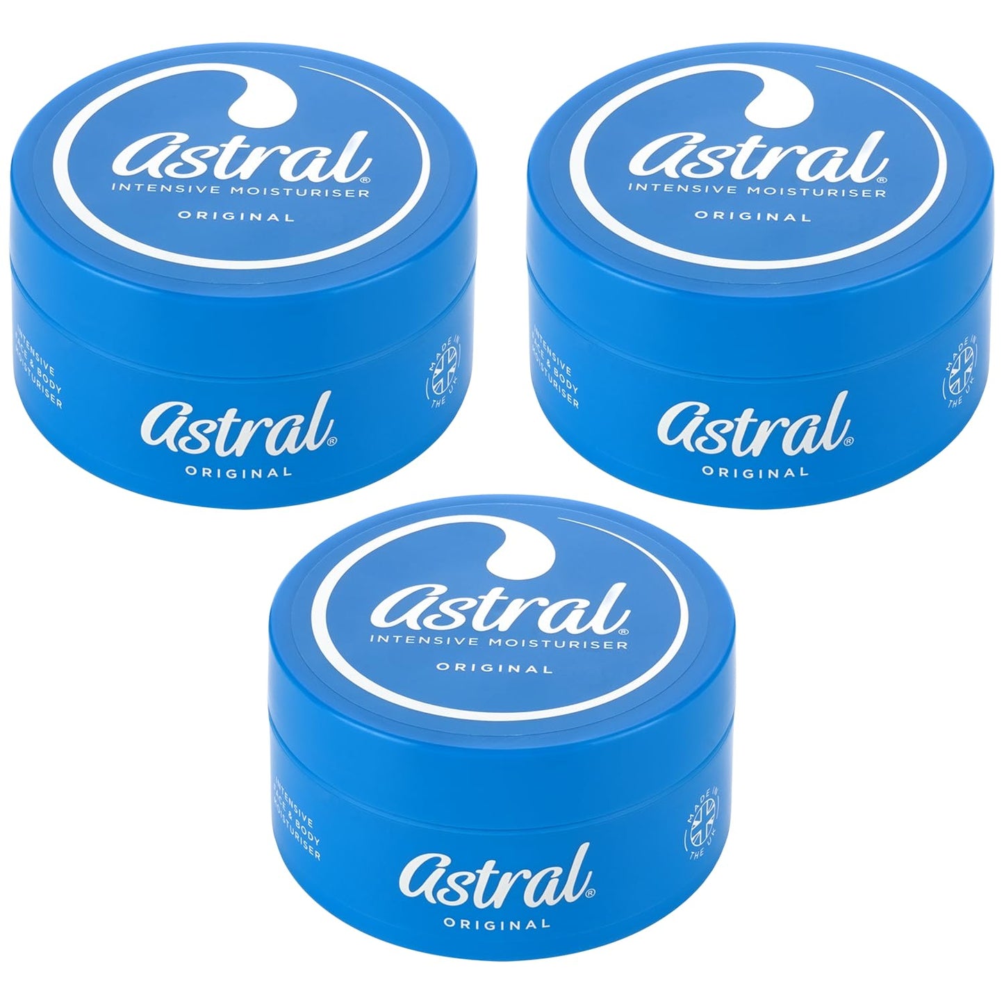 THREE PACKS of Astral Cream x 200ml by Astral Beauty & Personal Care ASTRAL