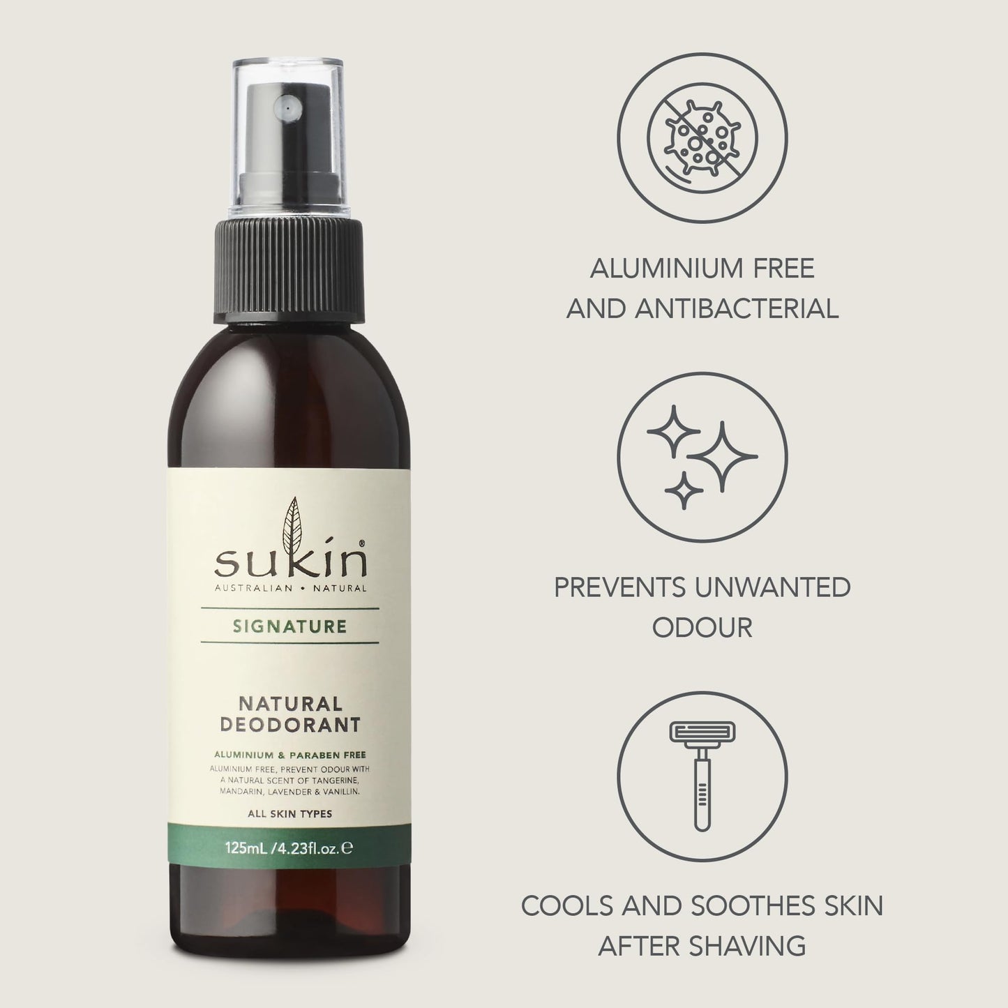 Sukin Deodorant, 4.23 Fluid Ounce Beauty and Personal Care Sukin