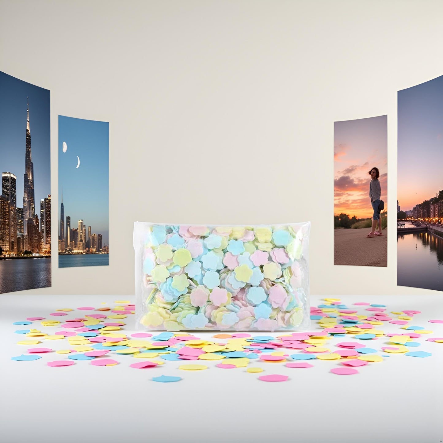 PurYupearl 1000 Sheets Colorful Portable Disposable Paper Soap Portable Travel Hiking Washing Hand Bath Toiletry Paper Sheets Confetti Women Kids Soap Beauty & Personal Care PurYupearl