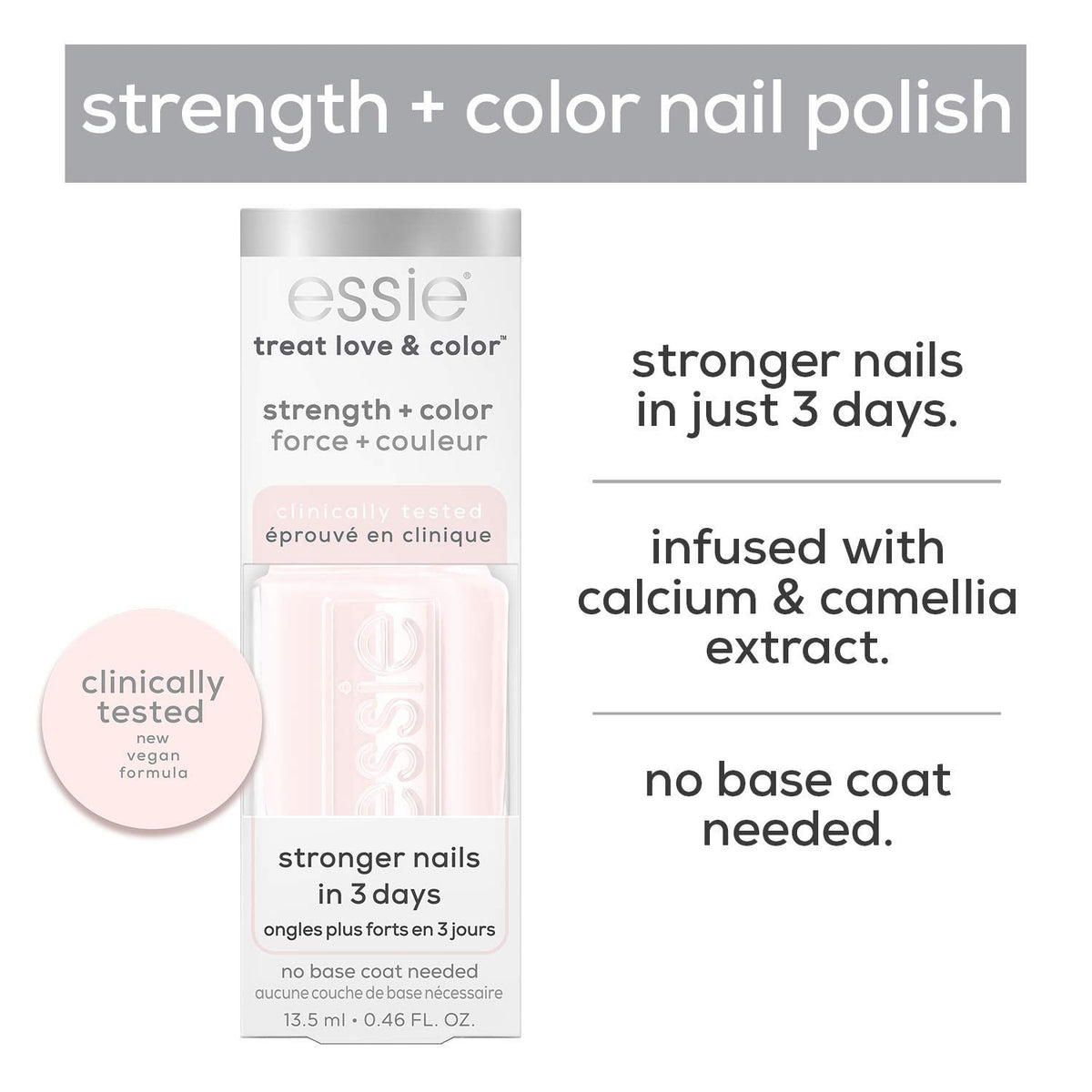 essie Treat, Love and Color, Strength and Color Nail Care Polish, Berry Blast, Sheer Berry, 0.46 Ounce Beauty & Personal Care essie