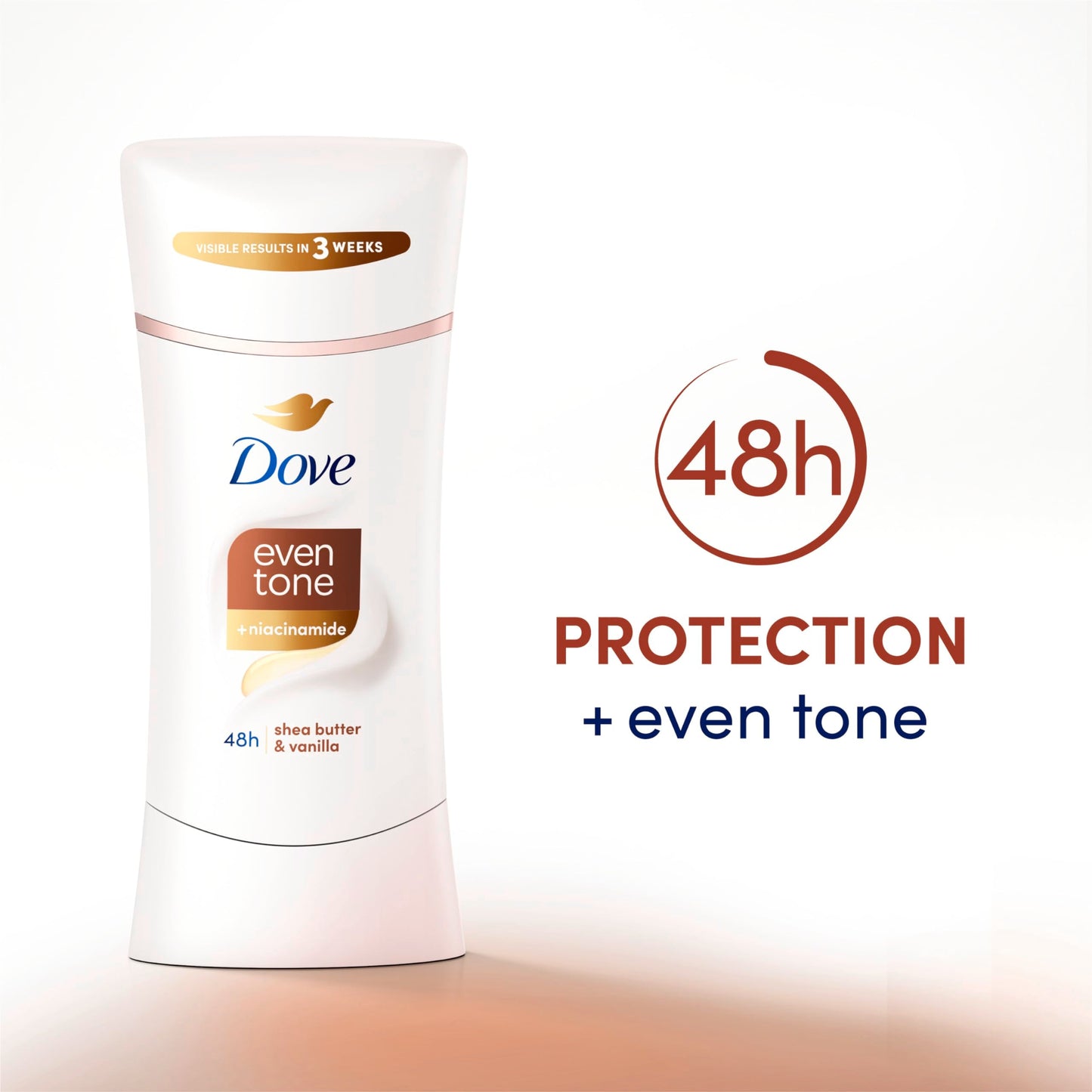 Dove Antiperspirant Deodorant Stick Even Tone Shea Butter & Vanilla Pack of 3 for 48h Odor and Sweat Protection & Skin Restoration, with Niacinamide Beauty and Personal Care Dove