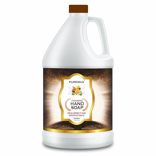 Puremax Foaming Hand Soap Refills with Essential Oils | Resurrection Aromatique | Citrus Smell | Gentle, Moisturizing | Biodegradable Formula | Made Beauty & Personal Care Puremax