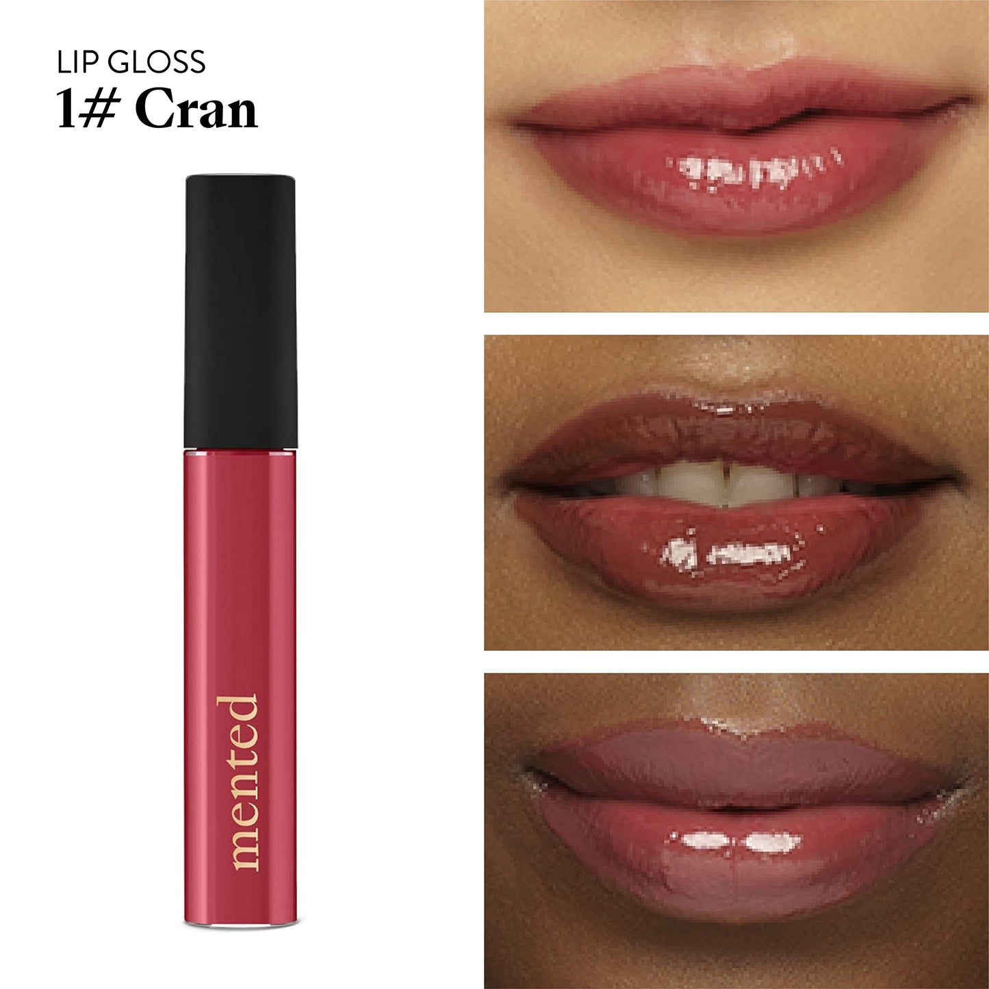 Mented Cosmetics Lip Gloss for Women Tinted Lip Balm Stain, Long Lasting Buildable Moisturizing Lipgloss Lipstick Topper, Made in USA, Cruelty Free Beauty & Personal Care Mented