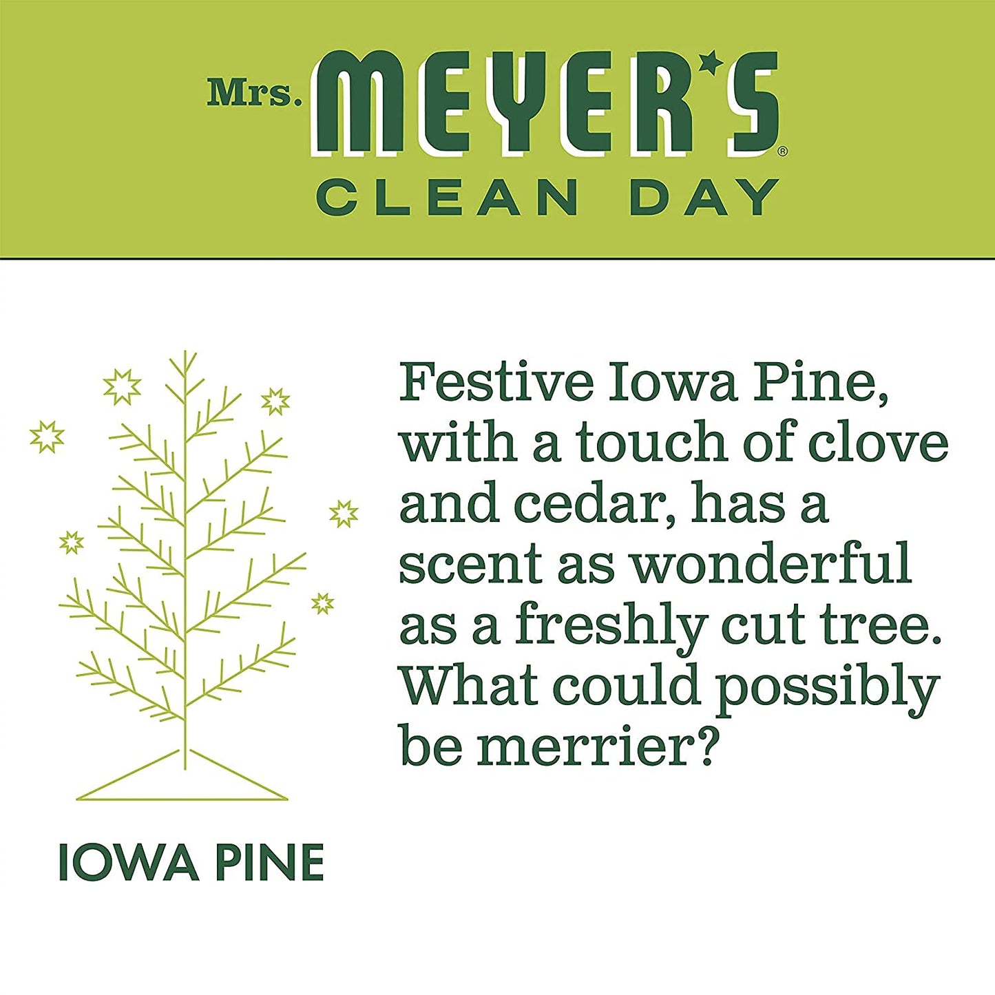 MRS. MEYER'S CLEAN DAY Liquid Hand Soap, Cruelty Free, Iowa Pine Scent, 12.5 oz (Pack of 2) Beauty & Personal Care Mrs. MEYER'S