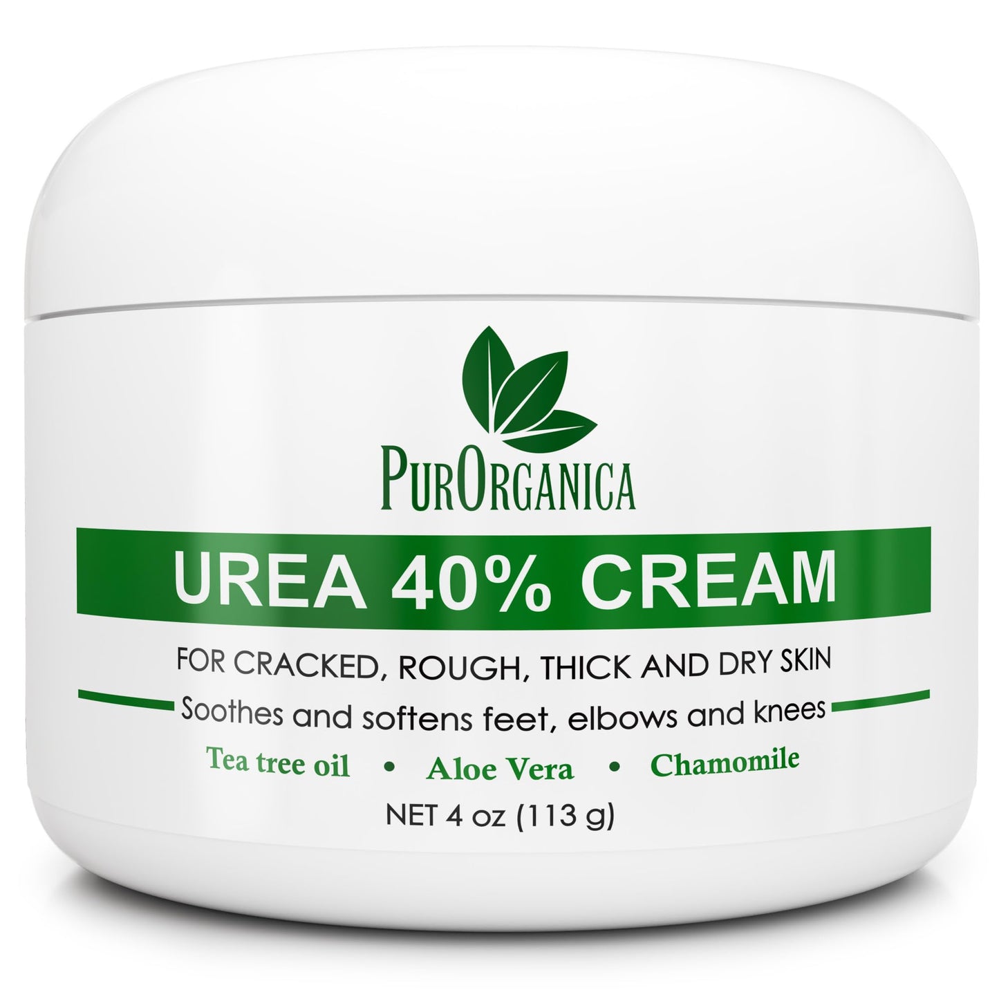 PurOrganica Urea 40% Foot Cream - Made in USA, Dermatologist Tested, Intensive Repair for Dry, Cracked Heels, Corns, Calluses & Rough Feet Beauty & Personal Care PurOrganica