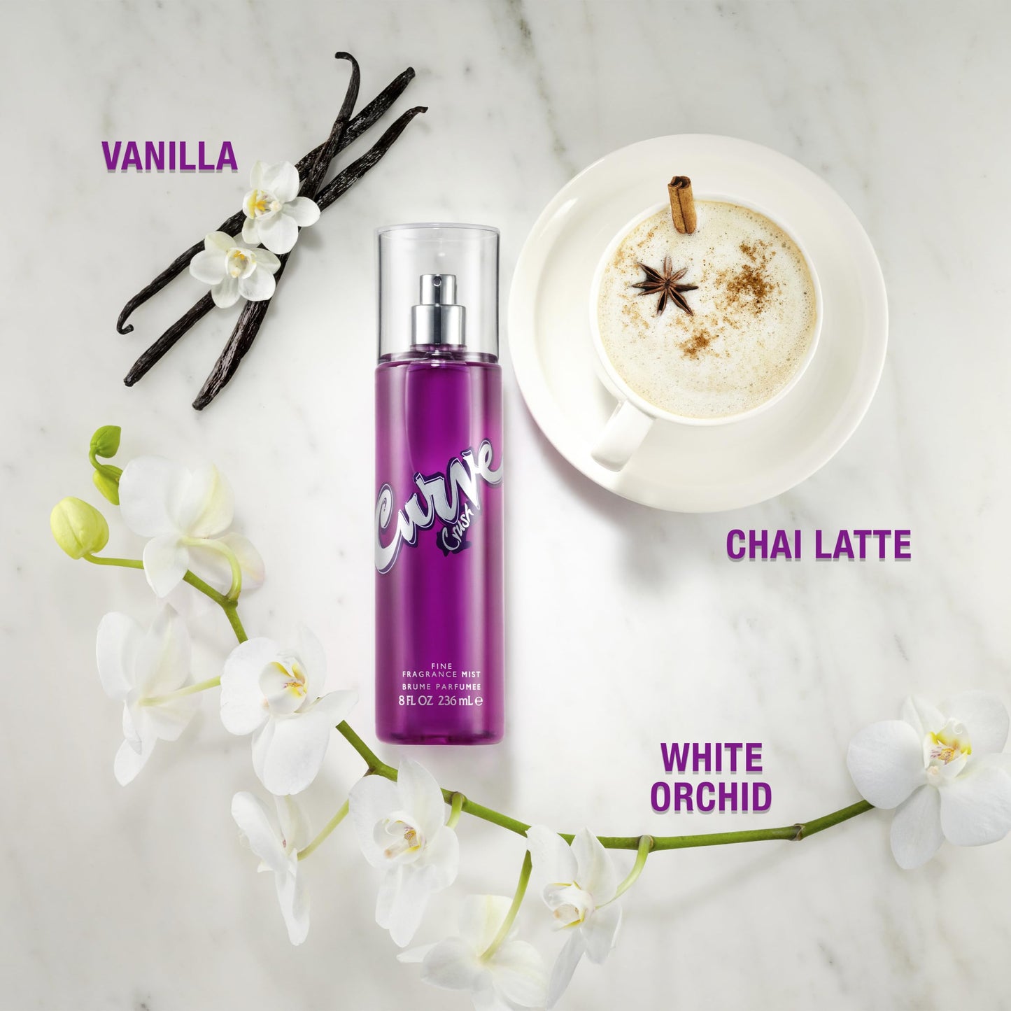 Curve Crush Fine Fragrance Mist for Women, Casual Day or Night Floral Scent, 8 fl oz Beauty & Personal Care Curve