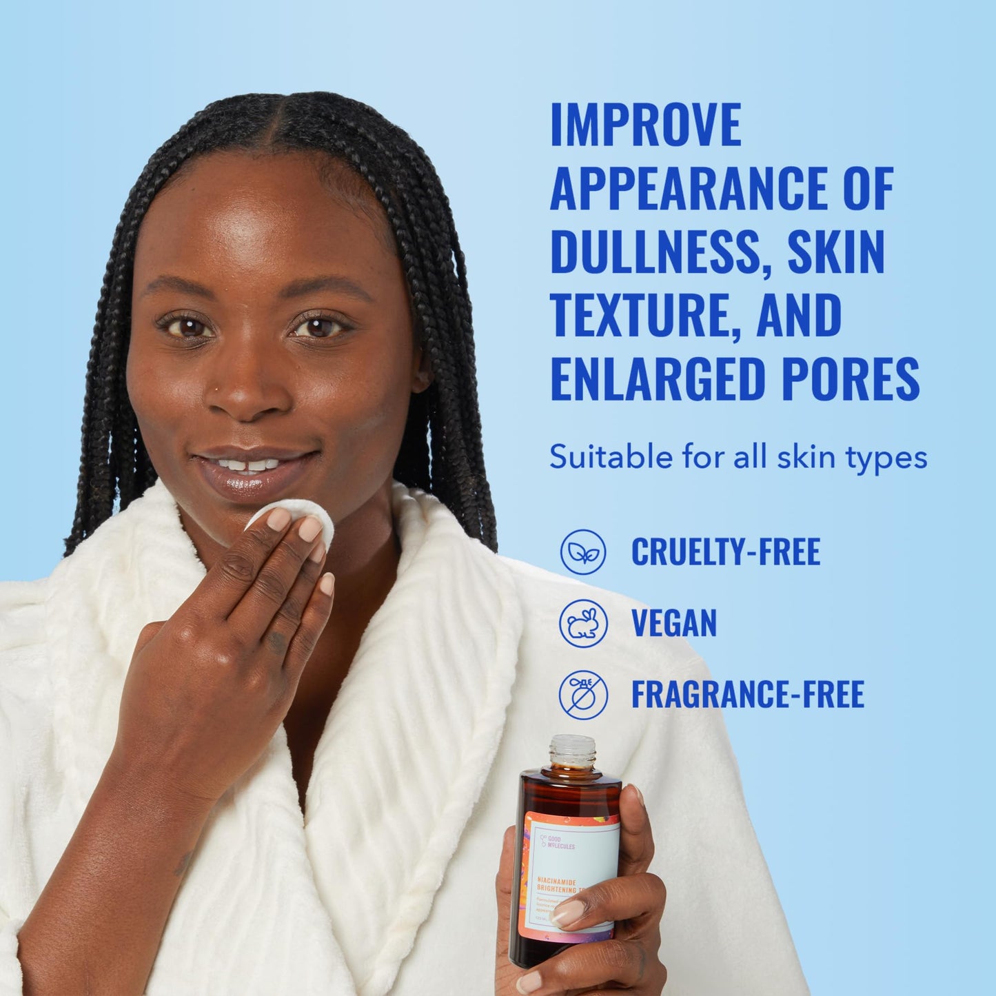 Good Molecules Niacinamide Brightening Toner - Toner for Face with Niacinamide and Arbutin for Skin Tone Balancing- Pore Minimizer, Facial Skin Care Beauty & Personal Care Good Molecules
