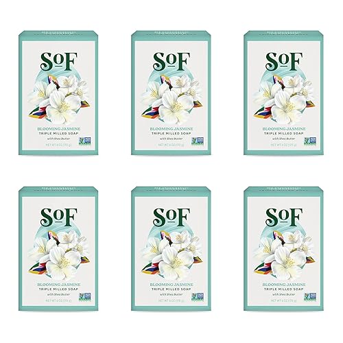 South Of France SoF Triple Milled Bar Soap - With Coconut Oil & Organic Shea Butter- Vegan & Non GMO- Free From Phthalates, Sulfates & Parabens Beauty & Personal Care South Of France