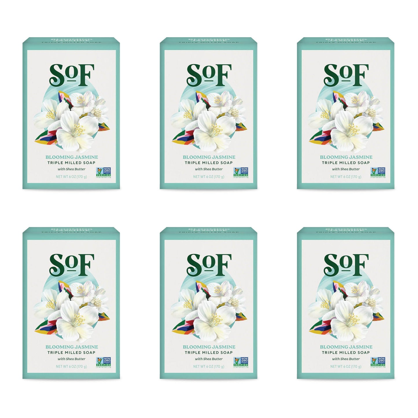 South Of France SoF Triple Milled Bar Soap - With Coconut Oil & Organic Shea Butter- Vegan & Non GMO- Free From Phthalates, Sulfates & Parabens Beauty & Personal Care South Of France