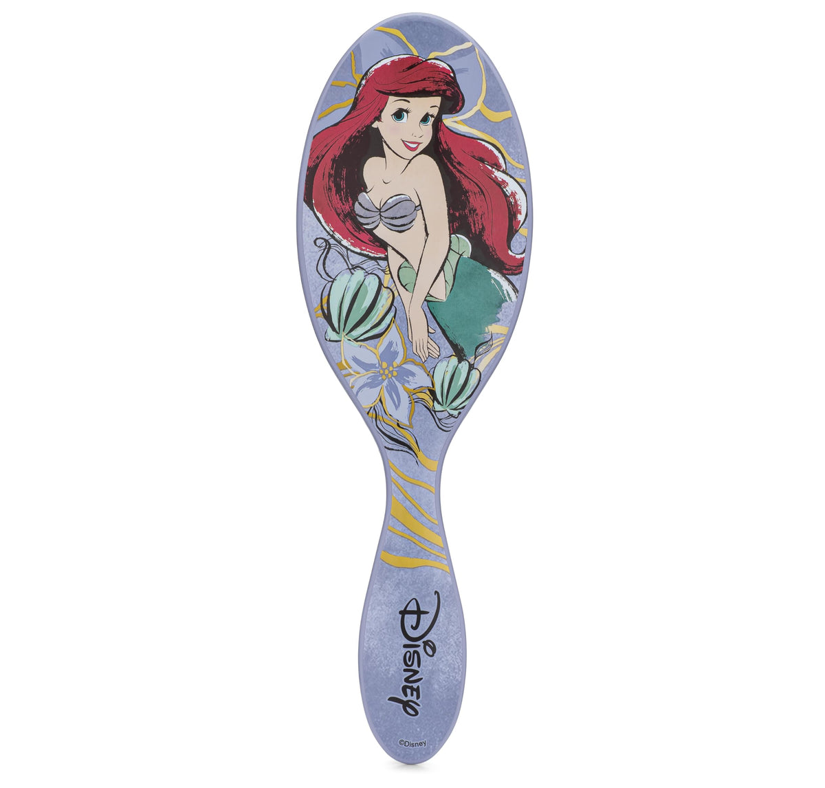 Wet Brush Disney Original Hair Detangler, Ariel (Elegant Princess), Ultra-Soft IntelliFlex Bristles, Detangling Brush Glides Through Tangles (Wet Dry