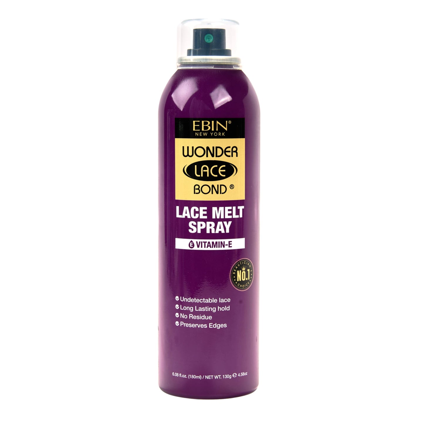 EBIN NEW YORK Wonder Lace Bond Lace Melt Aerosol Spray Vitamin E + Biotin - Extra Firm Hold Wig Adhesive Spray - seamless Natural Finish - 6.08 Fl Oz Beauty and Personal Care EBIN NEW YORK