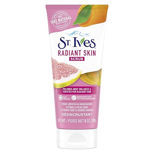St. Ives Radiant Skin Face Scrub, Pink Lemon and Mandarin Orange, 6 OZ Beauty & Personal Care St. Ives
