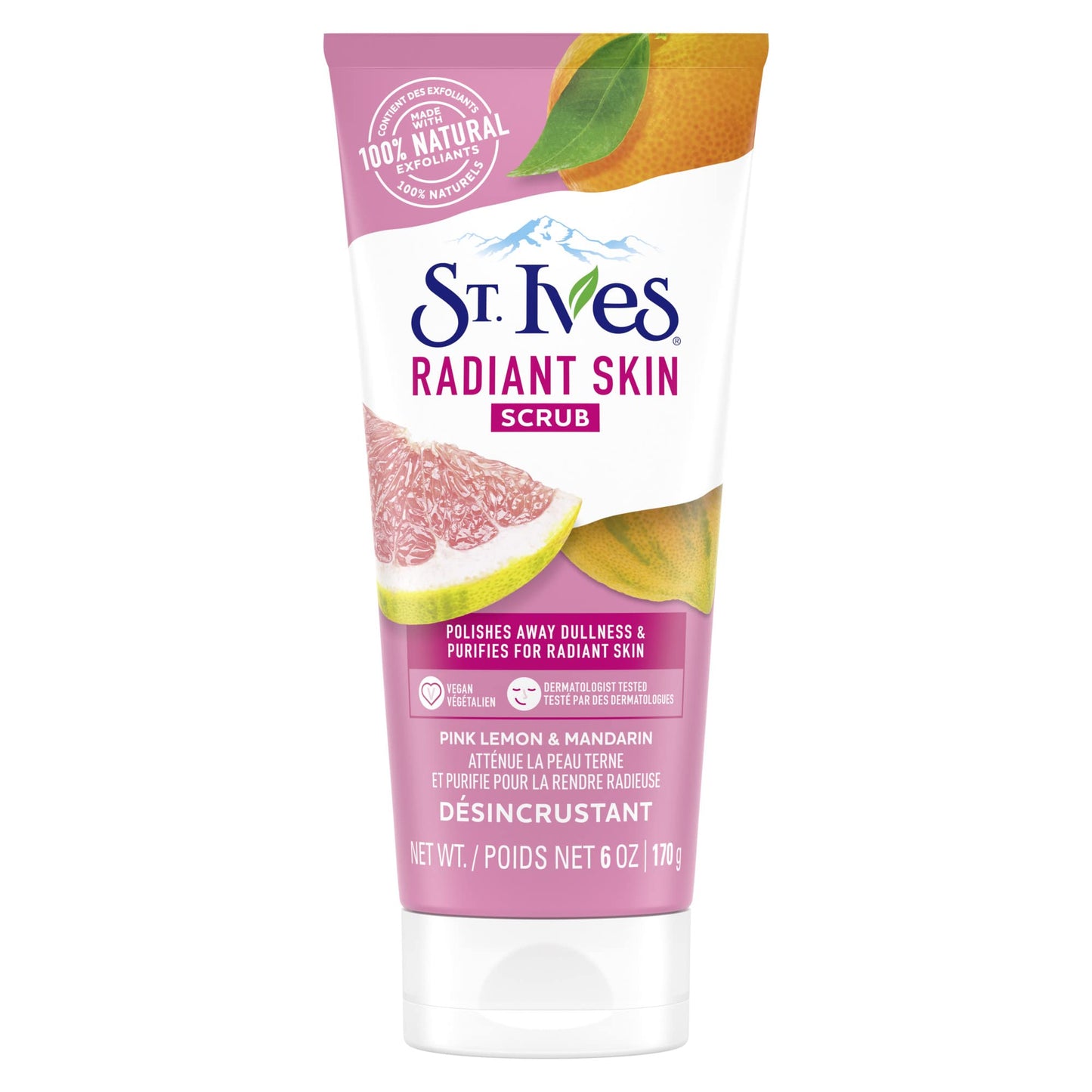 St. Ives Radiant Skin Face Scrub, Pink Lemon and Mandarin Orange, 6 OZ Beauty & Personal Care St. Ives