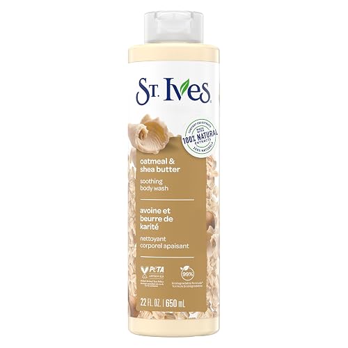 St. Ives Oatmeal & Shea Butter Body Wash | Moisturizing Body Wash for Sensitive and Dry Skin | 22 Fl. Oz. Beauty & Personal Care St. Ives