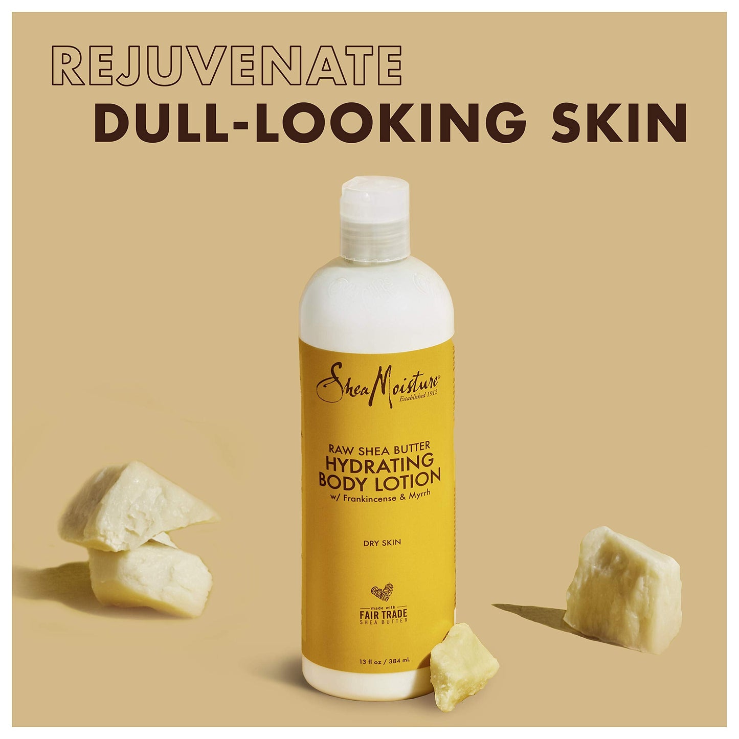 Sheamoisture Hydrating Body Lotion for Dry Skin Raw Shea Butter Paraben Free Lotion 13 oz Beauty & Personal Care SheaMoisture
