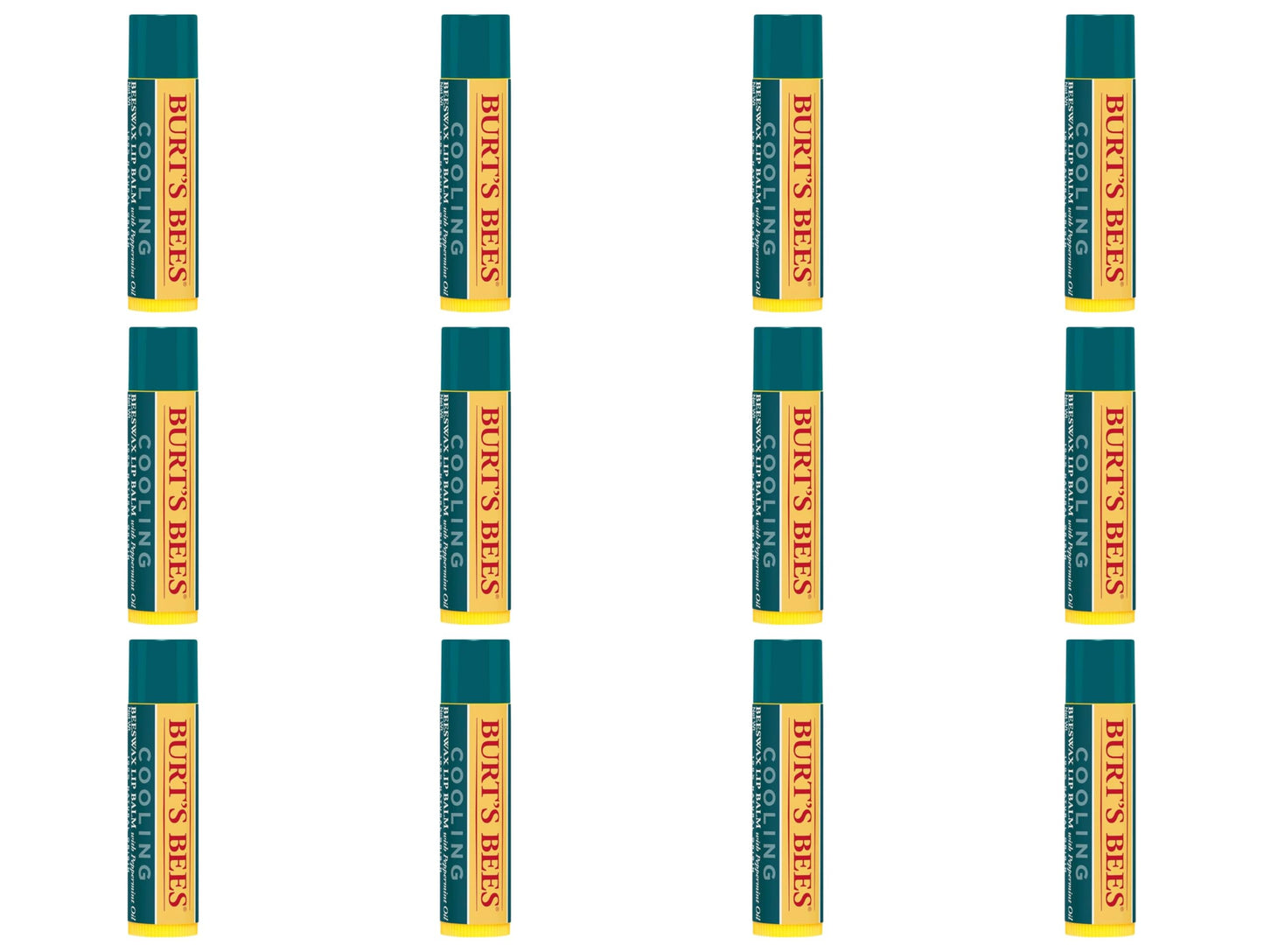 Burt's Bees Cooling Lip Balm w/Peppermint Oil 12 Count Value Pack Beauty and Personal Care Burt's Bees