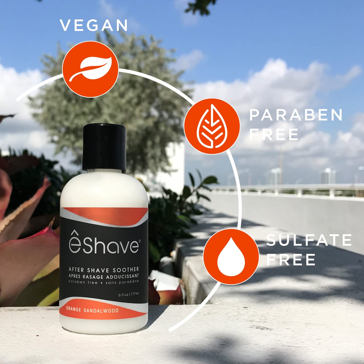eShave Luxury After Shave Balm for Men-After Shave Lotion Soothes Razor Burn- Deep Moisturizes Skin- All-Natural Vegan After Shave Cream Zesty Orange Beauty and Personal Care eShave