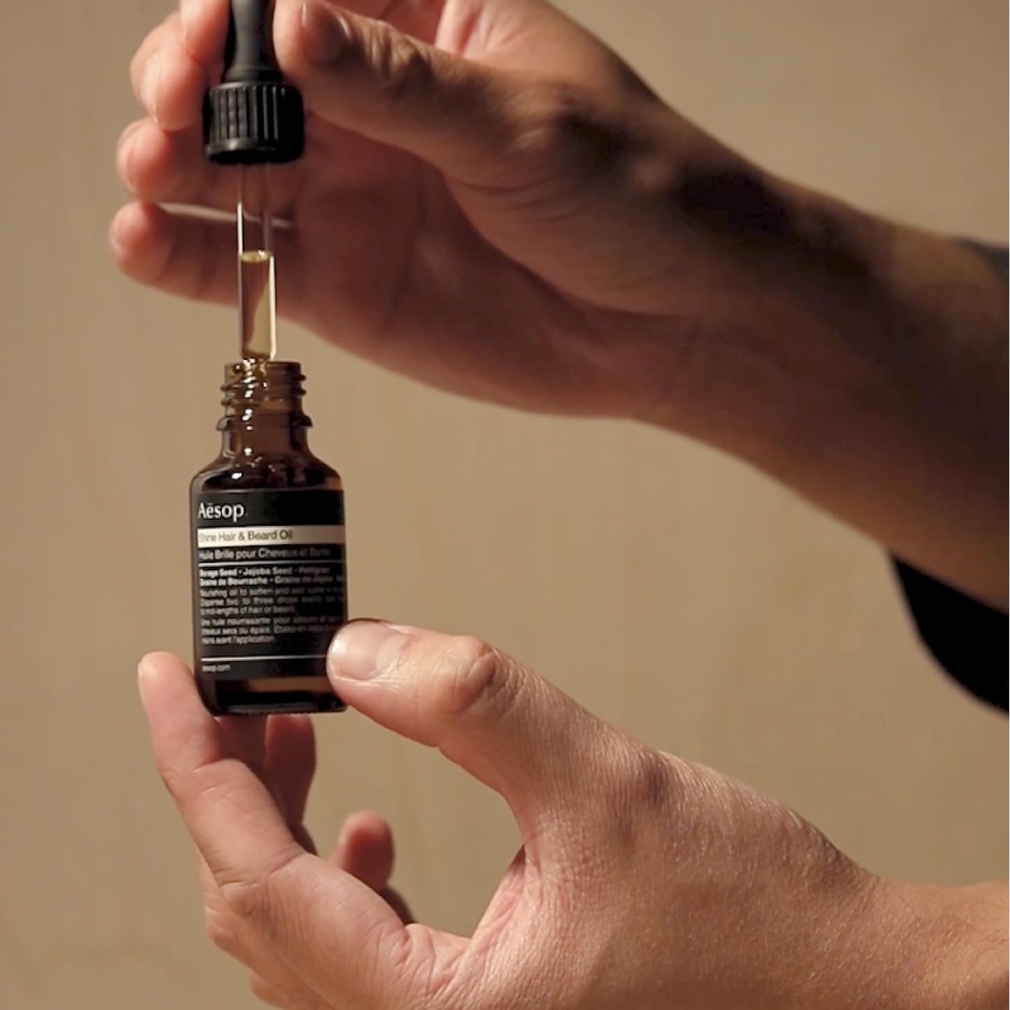 Aesop Shine Hair and Beard Oil - Moisture-Rich, Silicone-Free Oil for Full Beards and Hair - Softens Coarse Texture - No Greasy Buildup - Earthy Beauty and Personal Care Aesop