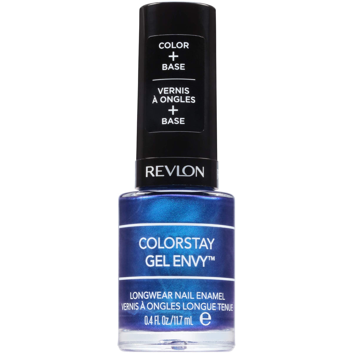Revlon ColorStay Gel Envy Longwear Nail Polish, with Built-in Base Coat & Glossy Shine Finish, in Blue/Green, 445 Try Your Luck, 0.4 oz Beauty & Personal Care REVLON