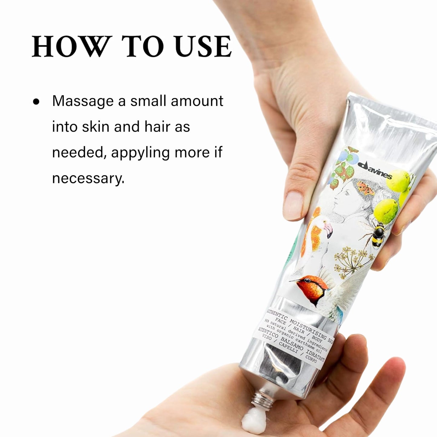 Davines Authentic Moisturizing Balm, Multi-Functional Conditioner for Face, Hair & Body - 98% Natural Oil-Based Formula Softens & Nourishes, 5.07 Fl Beauty & Personal Care Davines