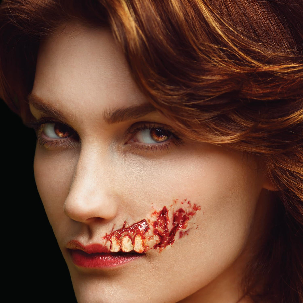 Tinsley Transfers Medium Glam Gore 3D FX Transfer Kit - Lip Rot, Latex Free Prosthetic