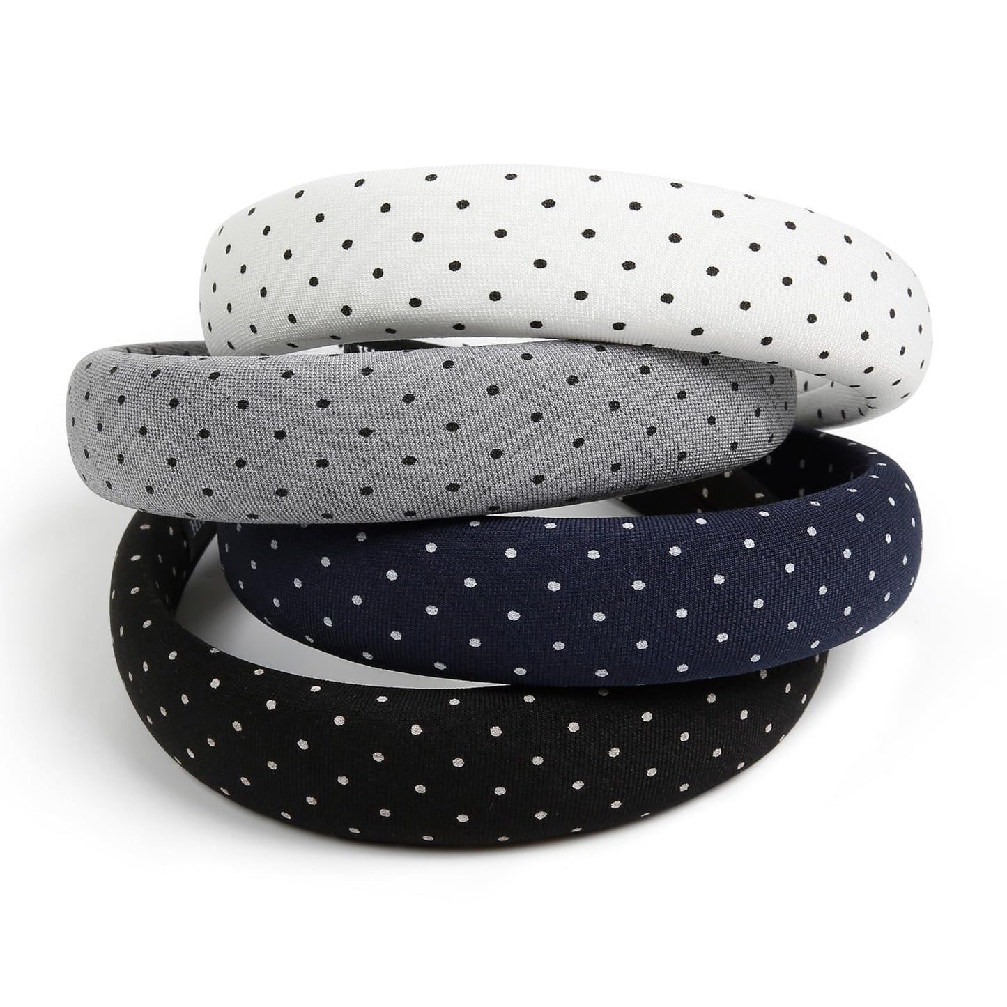 Huachi Polka Dot Headbands for Women Non Slip Trendy Headbands for Women’s Hair Cute Headband for Girls, Elastic Hair Bands for Womens Fashion Beauty and Personal Care Huachi