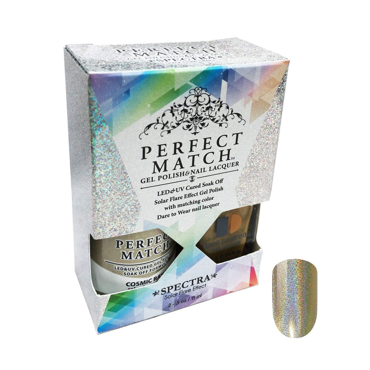 LeChat Perfect Match Gel Polish, Cosmic Rays, 0.5 Ounce (SPMS02)