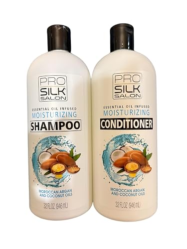 Duo shampoo & condicionador pro silk salon moracan argan adn coconut oil Beauty & Personal Care Pro silk salon