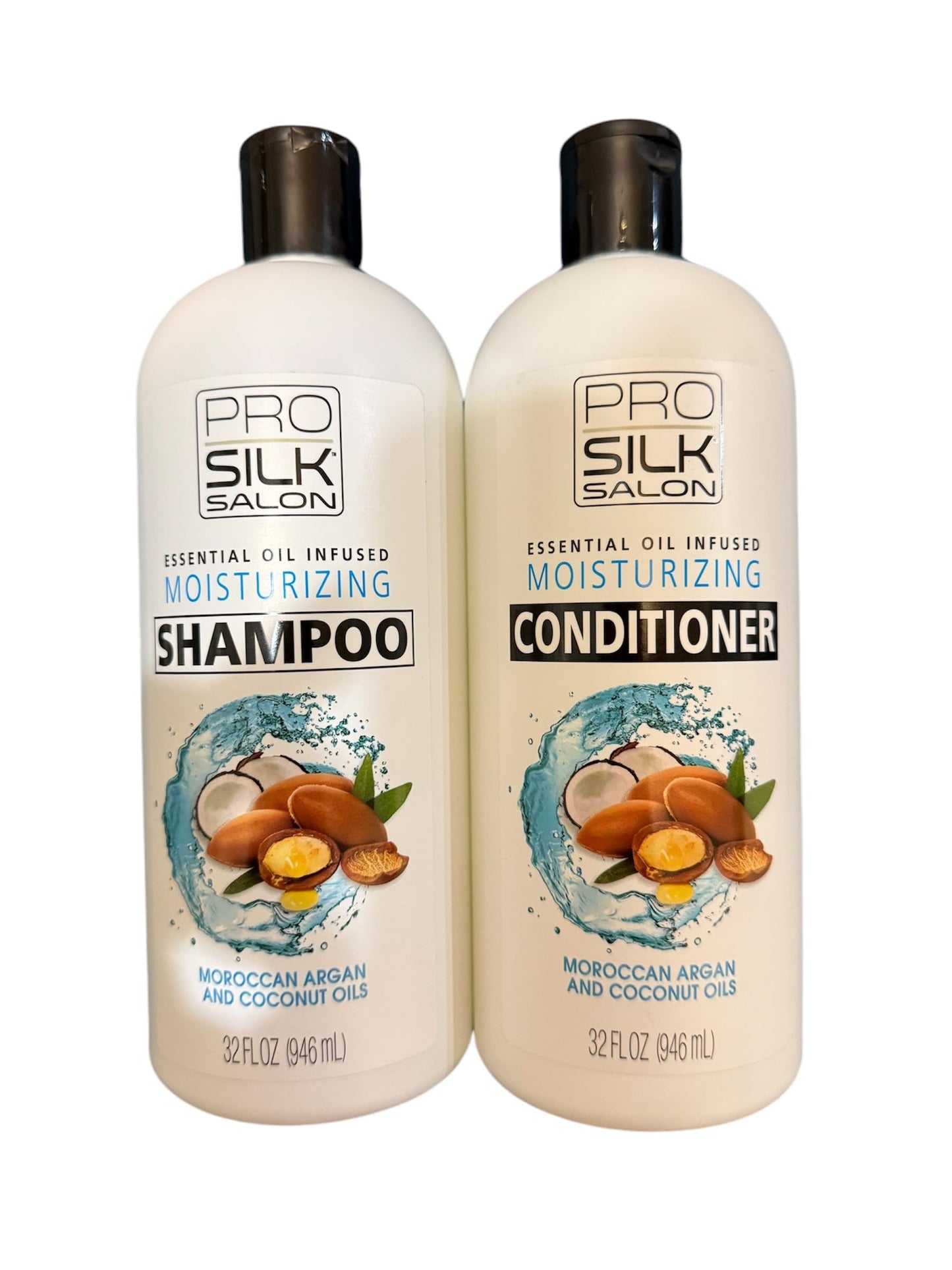 Duo shampoo & condicionador pro silk salon moracan argan adn coconut oil Beauty & Personal Care Pro silk salon