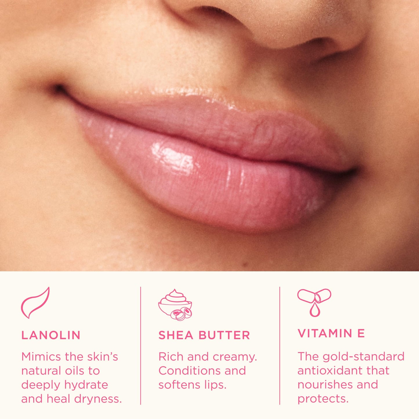 Lanolips Tinted Lip Balm - Moisturizing, Color-Tinted Balm with Lanolin & Vitamin E for Dull, Dry, Cracked Lips, Rhubarb (12.5g / 0.44oz) Beauty and Personal Care Lanolips