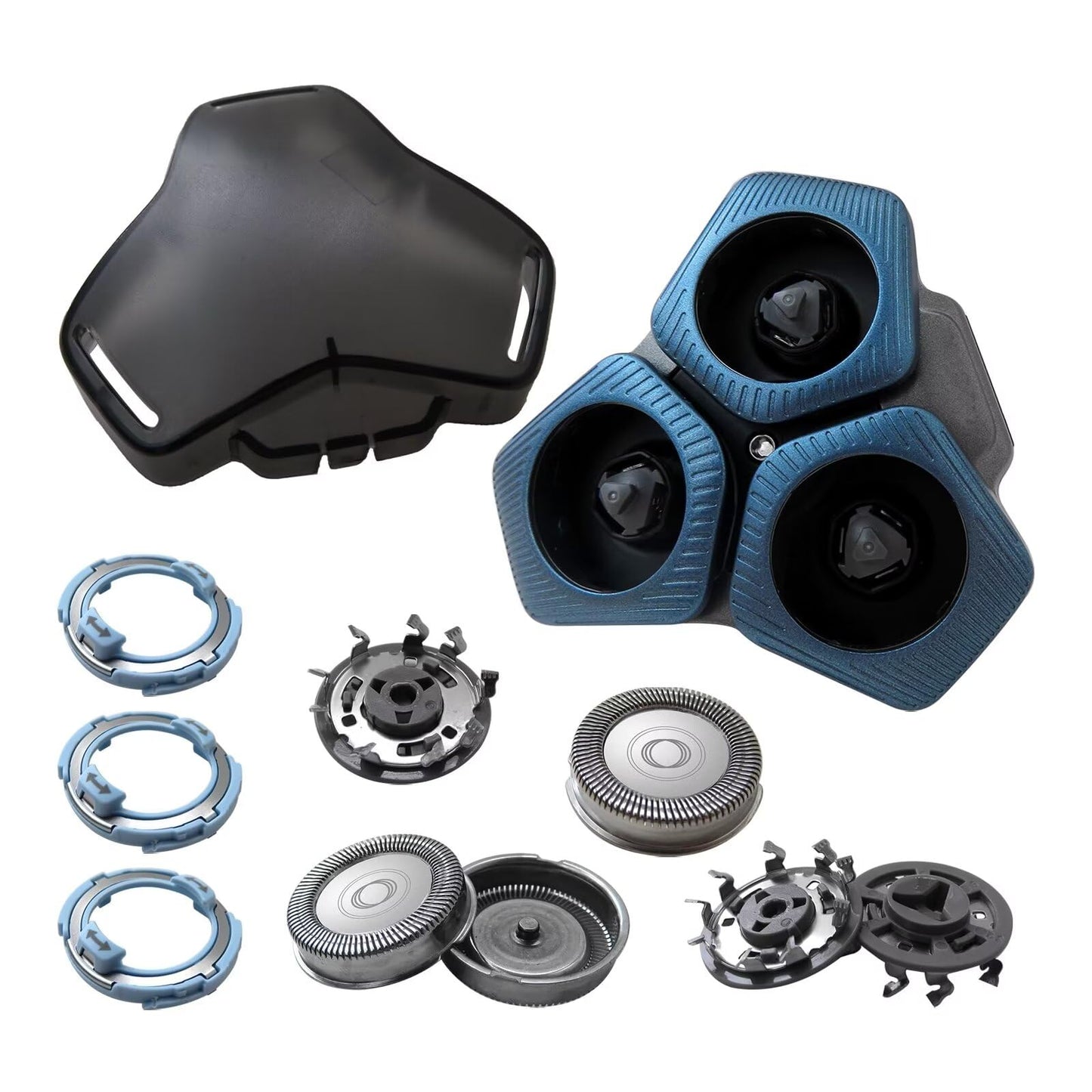 SH71/50 Blue Complete Replacement Shaver Head For Philips Norelco Series 7xxx and 5xxx- S5587 S5799 S7732 S7731 Beauty and Personal Care INGQI