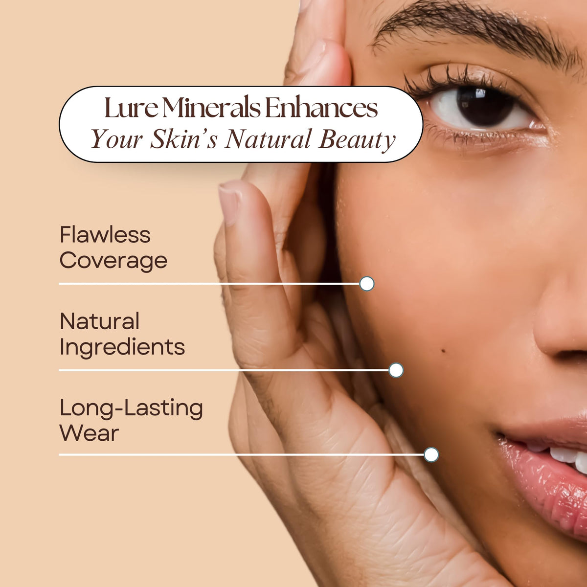 Lure Minerals Foundation Loose Powder 8g Sifter Jar- Choose Color,free of Harmful Ingredients (Compare to Bare Minerals (Fair Matte 8 Grams)